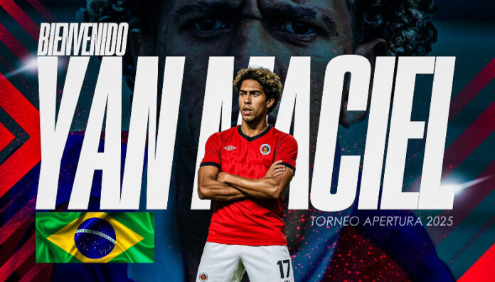 FAS fichó a Yan Maciel para el Torneo Apertura 2025 Club Deportivo FAS ya cuenta con tres jugadores extranjeros para el Torneo Apertura 2025 de la Primera División.
