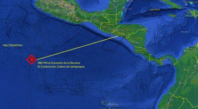 La Marina Nacional ejecutó la misión entre el 2 y 10 de junio a casi 1,000 millas náuticas de las costas salvadoreñas