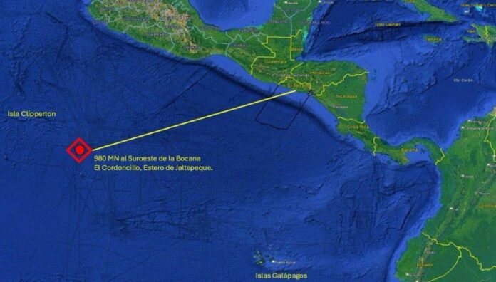La Marina Nacional ejecutó la misión entre el 2 y 10 de junio a casi 1,000 millas náuticas de las costas salvadoreñas