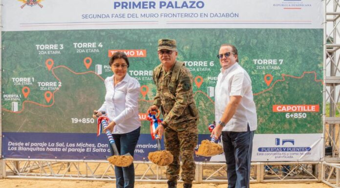 República Dominicana inició la construcción de la segunda fase del muro fronterizo con Haití, un proyecto que comenzó en 2021.
