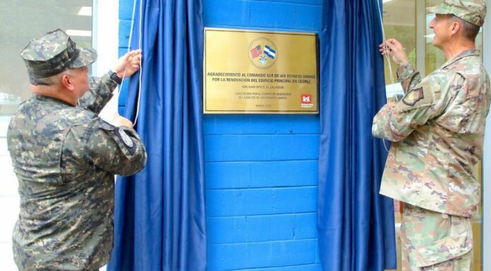 Las nuevas instalaciones del CEOPAZ reforzarán la preparación de militares salvadoreños para misiones de paz internacionales.