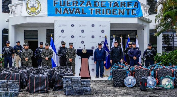 El Gabinete de Seguridad presentó los resultados de la más reciente incautación de cocaína realizada por la Marina Nacional.