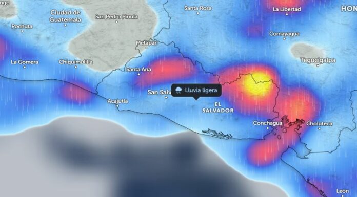 Para este miércoles se pronostican lluvias a partir de la tarde y noche, especialmente en la franja norte y cadena volcánica, según Medio Ambiente.