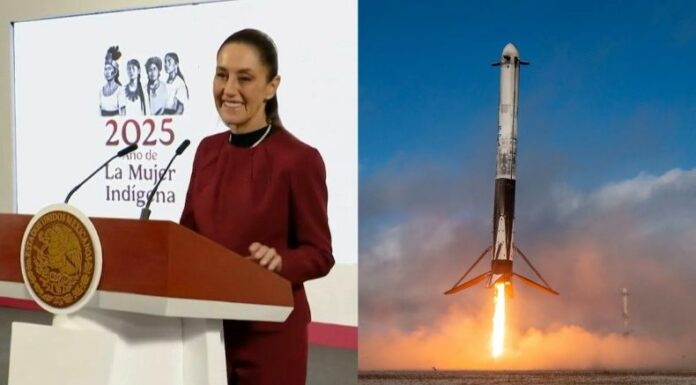 Sheinbaum anunció una demanda contra SpaceX por la contaminación provocada por sus lanzamientos de cohetes en territorio mexicano.