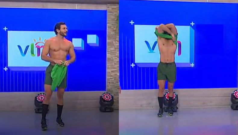 Rafael Oropeza sorprendió a la audiencia de “Viva la Mañana” al aceptar un reto en plena transmisión en vivo.