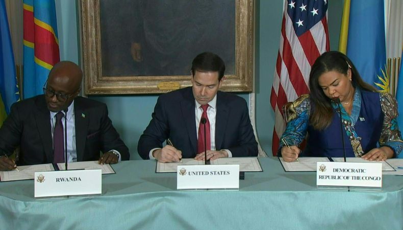 Ruanda y la República Democrática del Congo firmaron en Washington un acuerdo histórico para poner fin al conflicto armado.