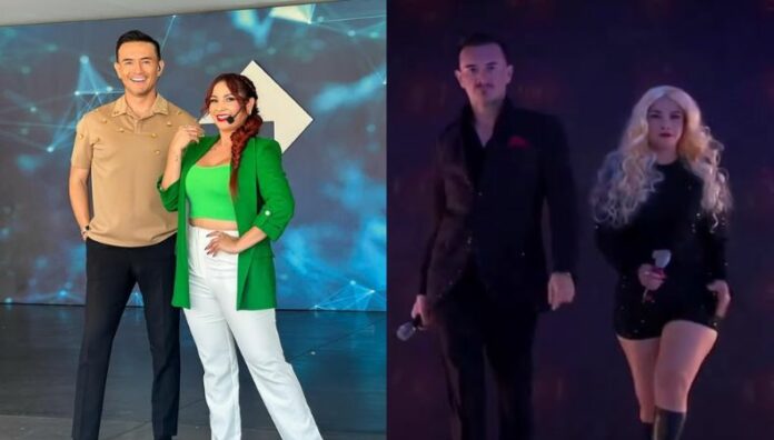 Prendi2, el programa que se transmite cada domingo, sorprendió a la audiencia con la llegada de Miguel Bosé y Paulina Rubio que interpretaron la canción 