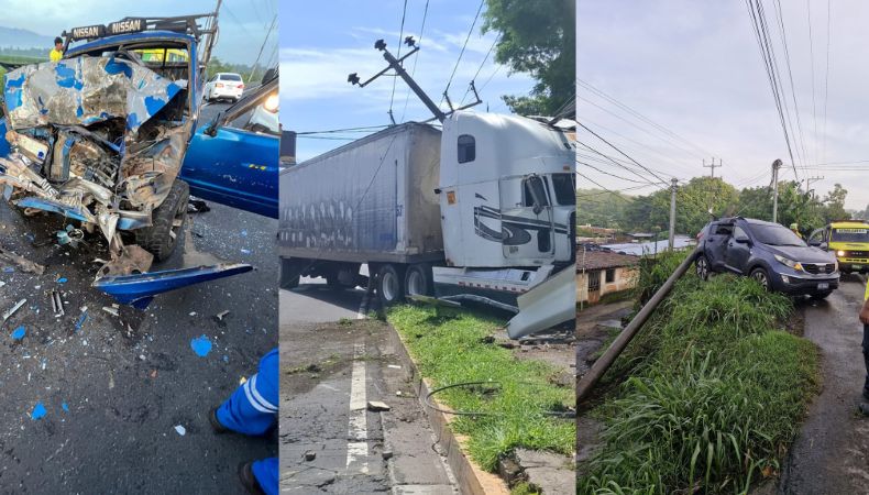 En las últimas horas se han registrado accidentes de tránsito que han dejado varias personas lesionadas.