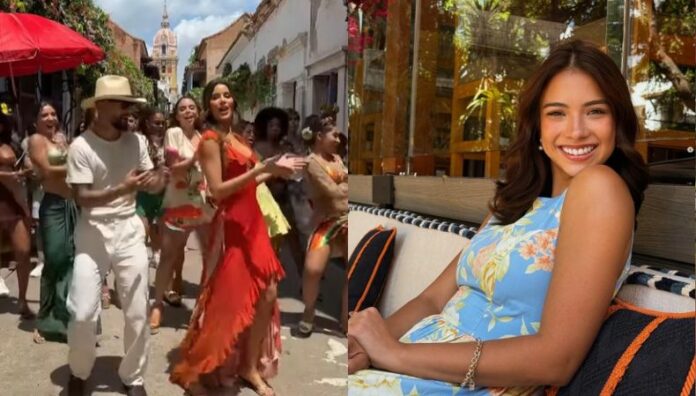 ¡Maluma comparte video de Fátima Calderón! El nuevo tema de Maluma, “Bronceador”, ya se volvió viral en Tiktok y entre los videos que el cantante compartió en sus historias está el de la conductora salvadoreña, Fátima Calderón.