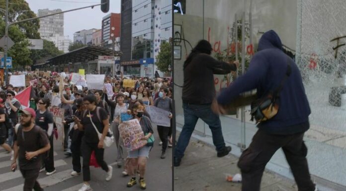 Cientos de personas se manifestaron en Ciudad de México en contra de la gentrificación de distintos sectores por la llegada de extranjeros.
