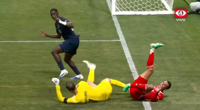 Jamal Musiala sufrió una grave lesión sobre el final del primer tiempo en el duelo de cuartos de final ante el PSG.