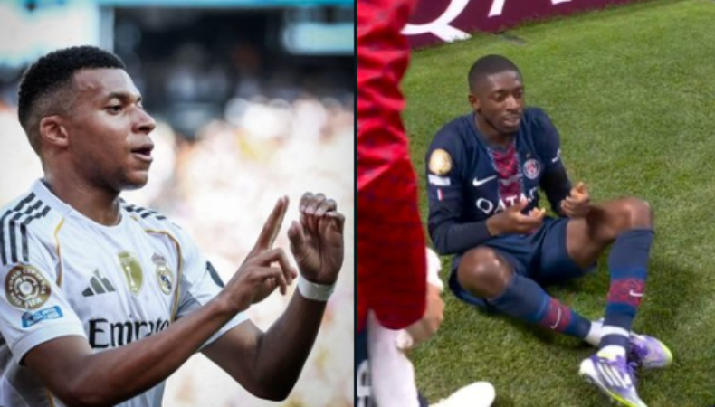 Kylian Mbappé y Ousmane Dembélé festejaron sus goles en homenaje a Diogo Jota en los cuartos de final del Mundial de Clubes.