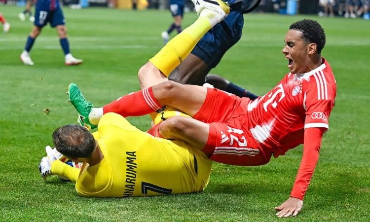 El arquero del PSG dijo que se siente mal por la jugada en la que por accidente lesionó a Musiala del Bayern