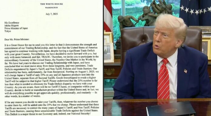 Los aranceles entrarán en vigor a partir del 1 de agosto y la Casa Blanca advirtió de más subidas si los países afectados toman represalias.