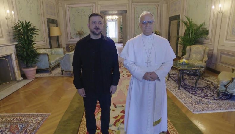 Volodimir Zelenski se reunió este miércoles con el papa León XIV, un día antes de la conferencia internacional en Roma sobre la reconstrucción de Ucrania.