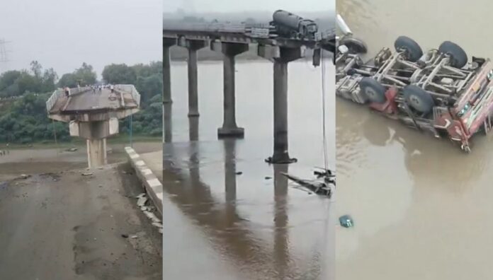 Al menos nueve fallecidos tras colapso de puente en India Al menos nueve personas murieron y otras cinco más sufrieron heridas tras el colapso de un puente, en el estado de Gujarat, India.