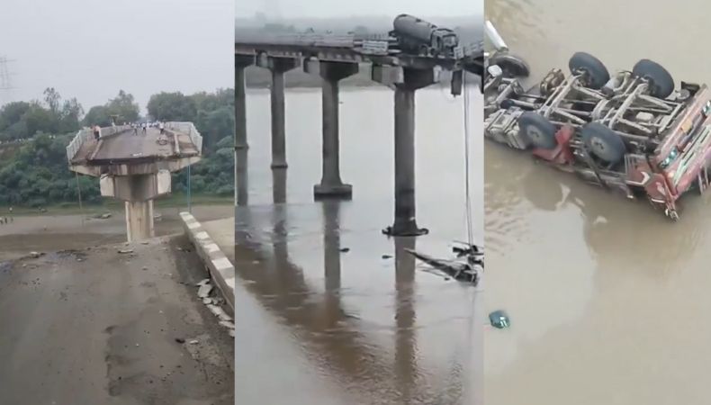 Al menos nueve personas murieron y otras cinco más sufrieron heridas tras el colapso de un puente, en el estado de Gujarat, India.