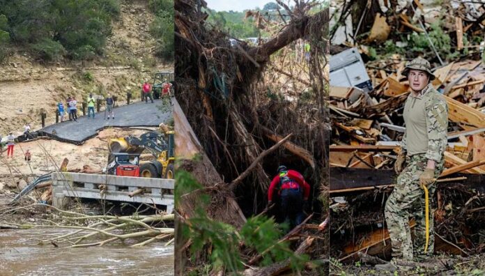 Sigue la búsqueda de al menos 170 desaparecidos por inundaciones en Texas Al menos 170 personas siguen desaparecidas tras las inundaciones en Texas, que han dejado más de 100 muertos y una gran destrucción en el estado.