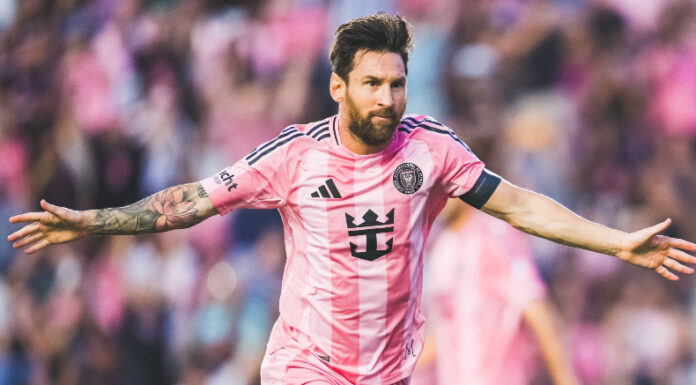 Lionel Messi anotó dos goles por quinto partido consecutivo con el Inter Miami frente al Nashville en la MLS.