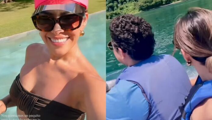 Luciana Sandoval y su impactante bronceado Luciana Sandoval disfrutó de una escapada romántica junto a su esposo en el lago de Coatepeque.