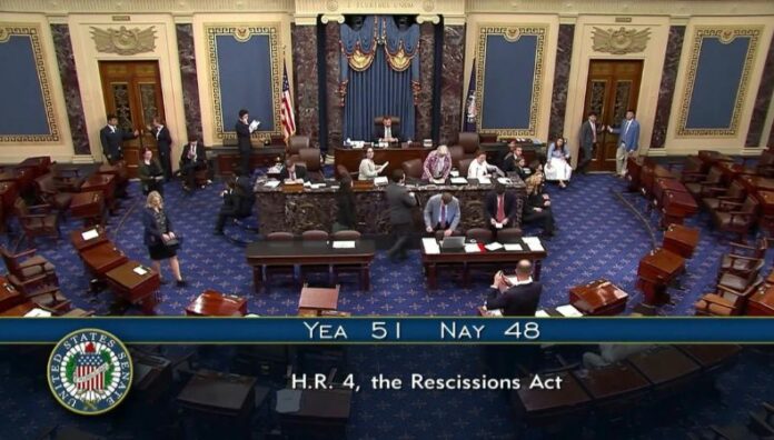 Senado de EE. UU. aprueba $9,000 millones en recortes propuestos por Elon Musk El Senado de EE.UU. aprobó un recorte de 9,000 millones de dólares que afecta ayuda internacional y medios públicos.