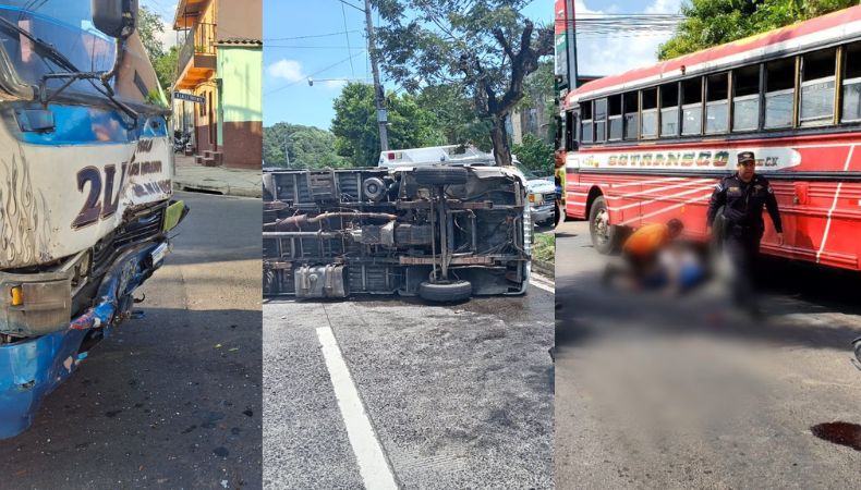 Una persona fallecida y varios lesionados en accidentes de tránsito