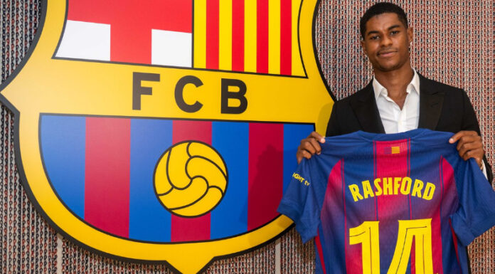 Barcelona hizo la presentación oficial del delantero inglés, Marcus Rashford, de cara a la próxima temporada.
