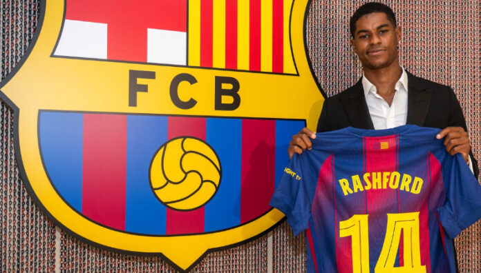 Barcelona presentó a Marcus Rashford Barcelona hizo la presentación oficial del delantero inglés, Marcus Rashford, de cara a la próxima temporada.
