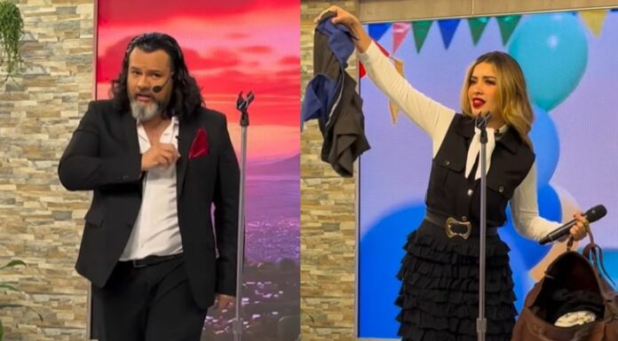 Larissa Graniello y el chef Beltrán escenificaron la canción “Olvídame y pega la vuelta” como parte de un reto que desató risas y una cachetada inesperada.