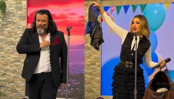 Larissa y el chef Beltrán se convierten en ¡Pimpinela! Larissa Graniello y el chef Beltrán escenificaron la canción “Olvídame y pega la vuelta” como parte de un reto que desató risas y una cachetada inesperada.