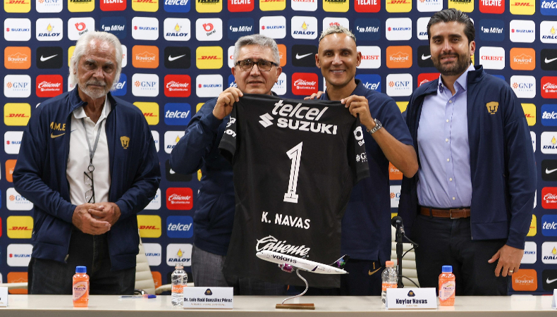 El portero costarricense, Keylor Navas, llega al fútbol mexicano tras su breve paso por el Newell´s de Argentina.