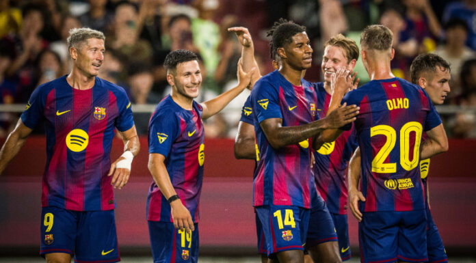 Barcelona inició con triunfo ante el Vissel Kobe de Japón la pretemporada. Rashford debutó con el equipo catalán.