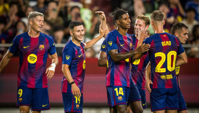 Barcelona debutó con victoria Barcelona inició con triunfo ante el Vissel Kobe de Japón la pretemporada. Rashford debutó con el equipo catalán.