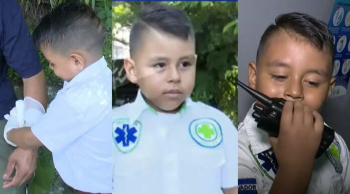Con apenas 4 años, Harold se ha ganado un lugar especial como el pequeño gran socorrista de Cruz Verde Salvadoreña en Santa Ana.