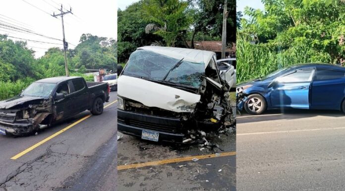 La PNC reportó que al menos tres personas resultaron lesionadas en accidentes de tránsito ocurridos en las últimas horas.