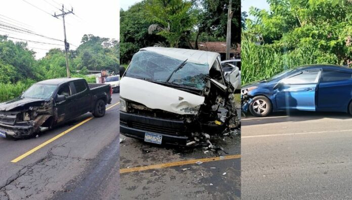 Accidentes de tránsito en Apopa y Santa Ana deja al menos tres lesionados La PNC reportó que al menos tres personas resultaron lesionadas en accidentes de tránsito ocurridos en las últimas horas.