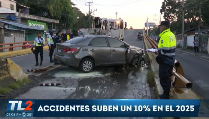Accidentes de tránsito han aumentado un 10%, según ONASEVI Los accidentes de tránsito registran un aumento del 10% en comparación al mismo período del año pasado.