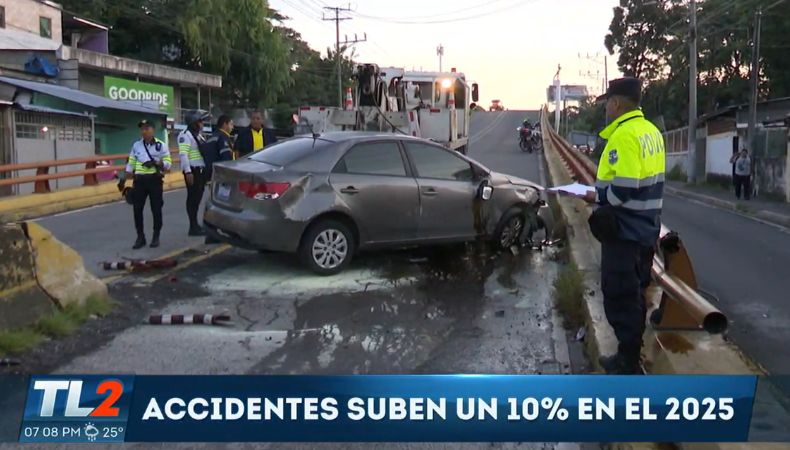 Los accidentes de tránsito registran un aumento del 10% en comparación al mismo período del año pasado.