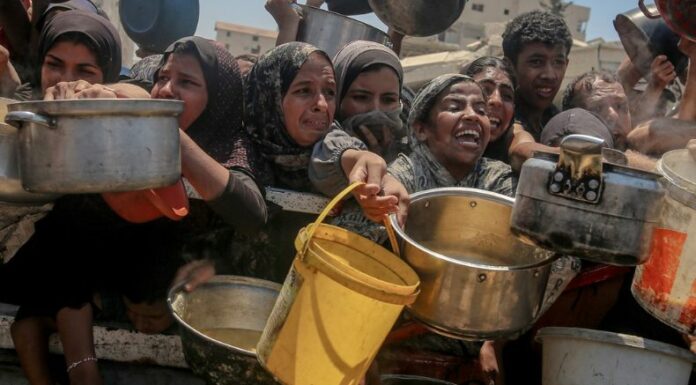 Según datos oficiales de las autoridades, se han alcanzado los umbrales de hambruna en la mayor parte de Gaza.