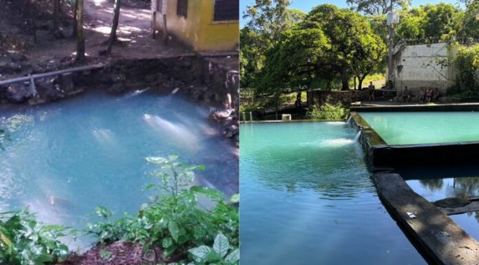 Tras los fuertes sismos de ayer, se reportó un cambio inusual en la coloración de las aguas naturales del distrito de Chalchuapa.