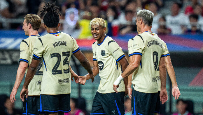 Barcelona goleó al Seoul Barcelona con una gran actuación de Lamine Yamal goleó al Seoul FC de Corea del Sur en su segundo amistoso de pretemporada.
