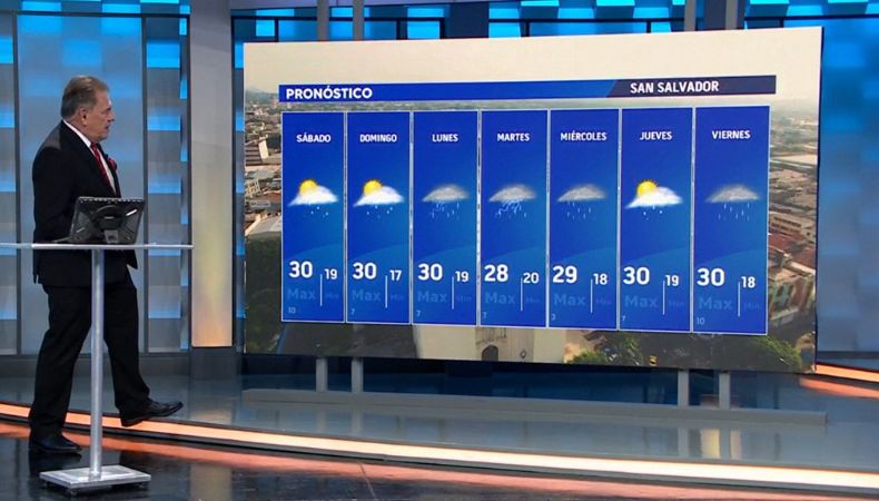 Desde hoy y hasta el martes, pocas lluvias en territorio salvadoreño