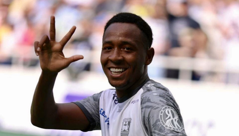 El delantero salvadoreño, Brayan Gil, anotó su segundo gol en la Premier League de Rusia con el FC Baltika.