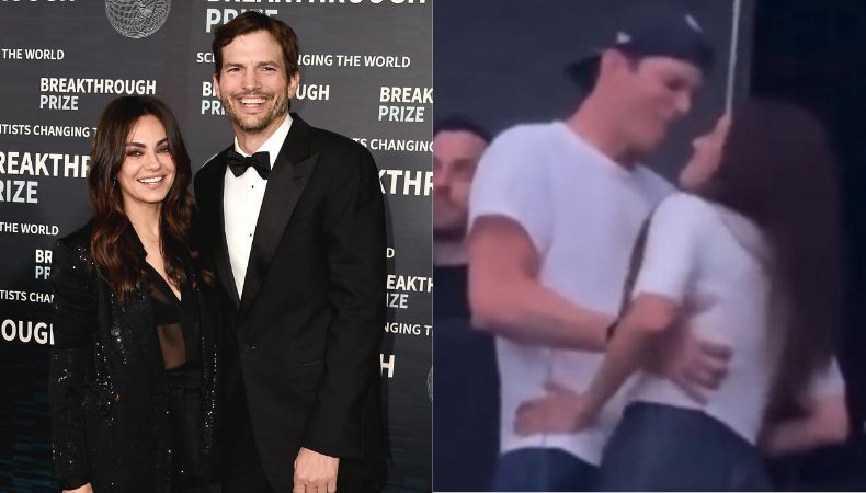 Ashton y Mila bailan en Las Vegas al ritmo de los Backstreet Boys