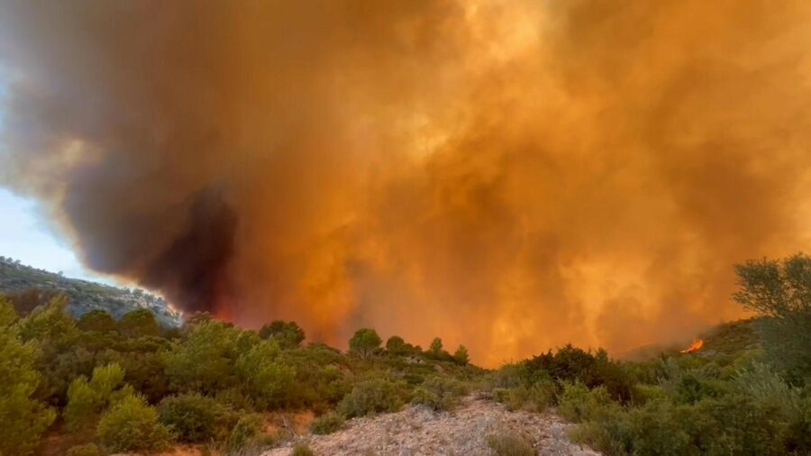 Incendio forestal en el sur de Francia deja un fallecido y al menos nueve heridos