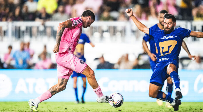 Inter Miami goleó al Pumas de México y quedó a un paso de la clasificación a los cuartos de final de la Leagues Cup.