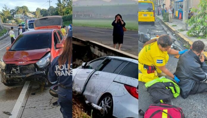 Al menos tres accidentes ocurridos en las últimas horas en San Salvador y La Libertad En las primeras horas de la mañana, las autoridades reportan al menos tres accidentes de tránsito ocurridos en La Libertad y San Salvador.