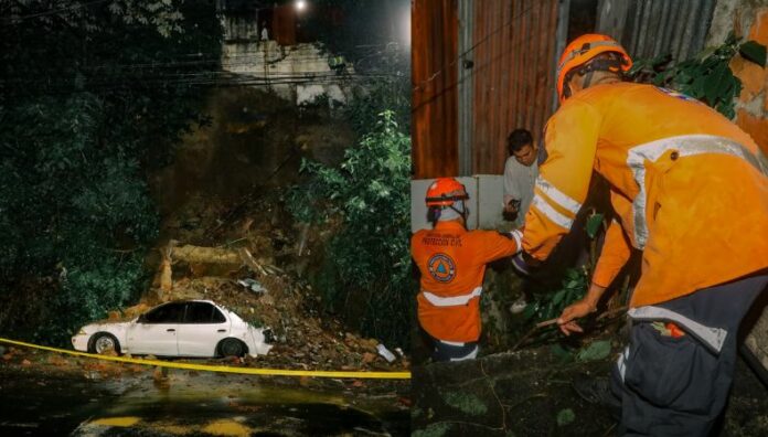 Fuertes lluvias provocan colapso de muro en vivienda en Mejicanos Fuertes lluvias provocaron el colapso de un muro en una vivienda ubicada en la calle a Mariona en Mejicanos, San Salvador Centro.