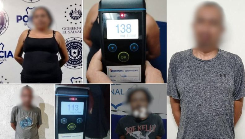 Las autoridades detuvieron a cuatro personas acusadas de conducir en estado de ebriedad. Los implicados enfrentarán procesos por el delito de conducción peligrosa.