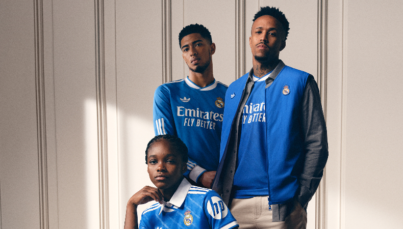 Real Madrid reveló su tercera equipación para la temporada 2025-26 en la que se destaca el color azul y detalles blancos.